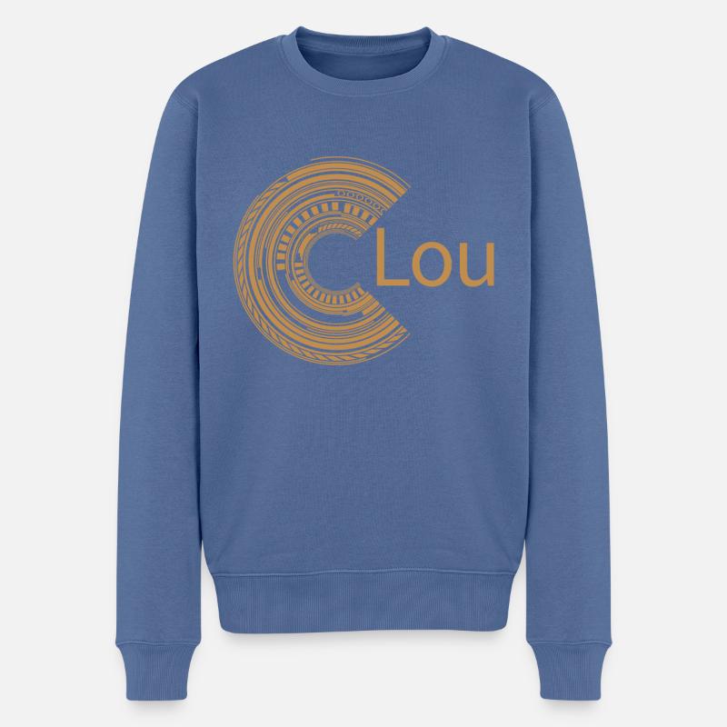 Pour Lou - Pull Premium bio Homme - bleu pigeon