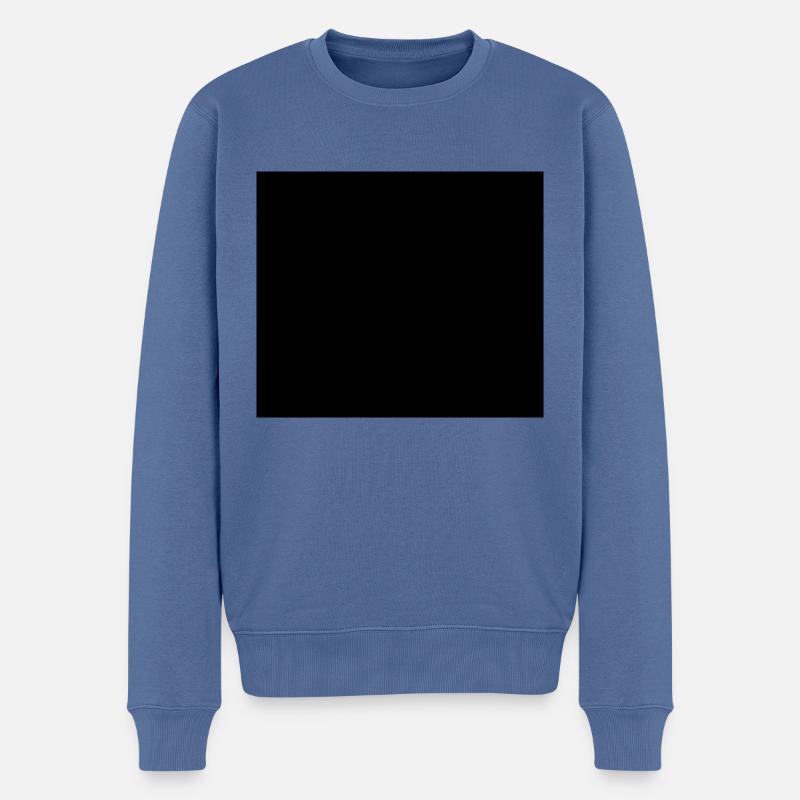Forme Noire Carré Simple Géométrique Cadeau - Pull Premium bio Homme - bleu pigeon