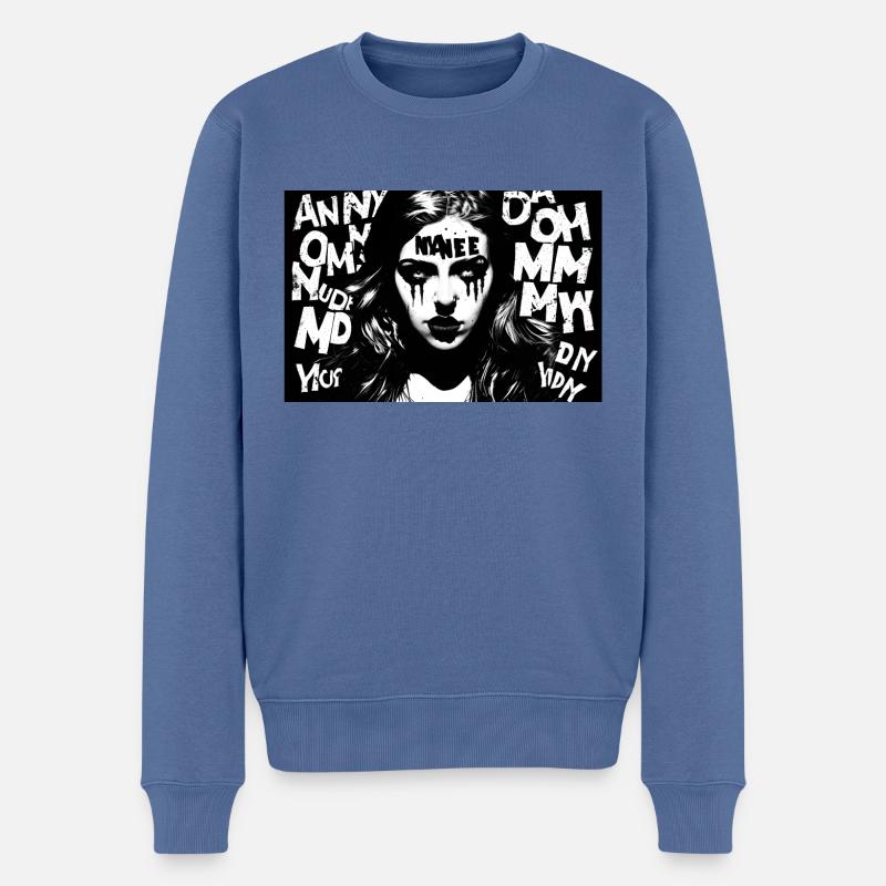 Trinity #9 - Pull Premium bio Homme - bleu pigeon