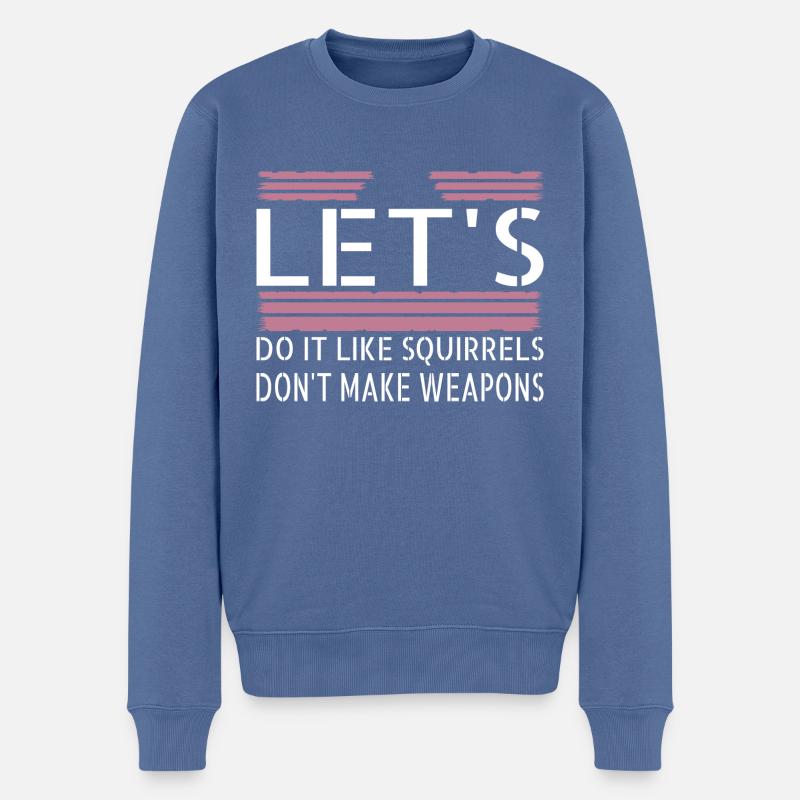 birthday jokes gift idea counterculture awesome - Männer Premium Bio Pullover - Taubenblau