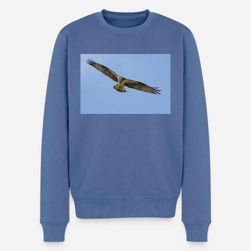 Balbuzard pêcheur - Pull Premium bio Homme - bleu pigeon