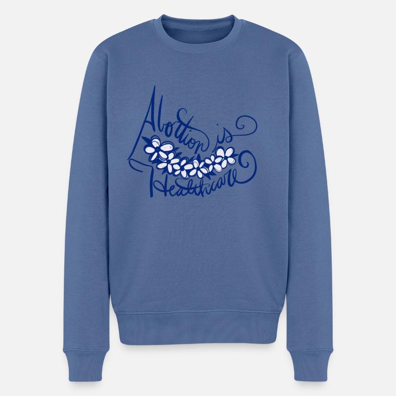 Abtreibung ist Gesundheitsfürsorge - Männer Premium Bio Pullover - Taubenblau