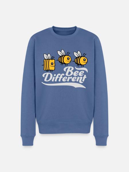 bee citation différente - Pull Premium bio Homme - bleu pigeon