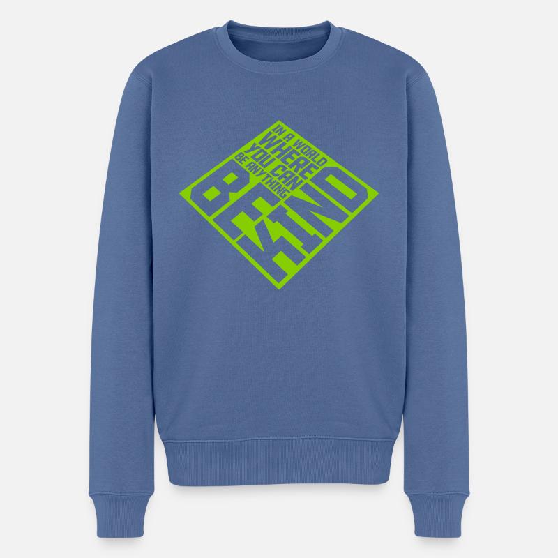 Vous pouvez être gentil - Pull Premium bio Homme - bleu pigeon