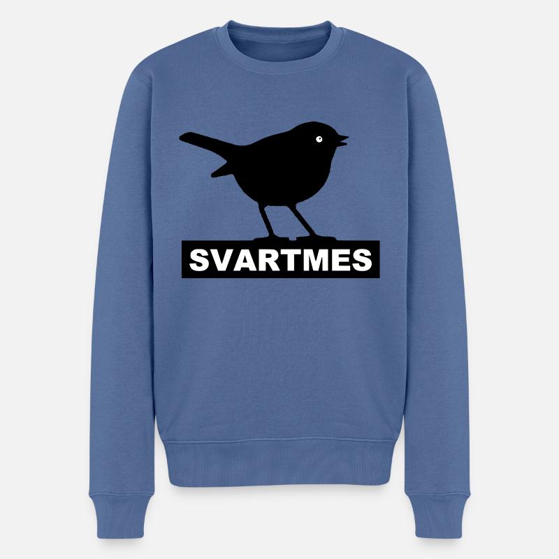 Svartmes - Sick tv locale - Pull Premium bio Homme - bleu pigeon