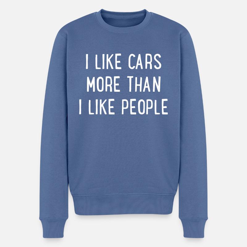 Autos - Männer Premium Bio Pullover - Taubenblau