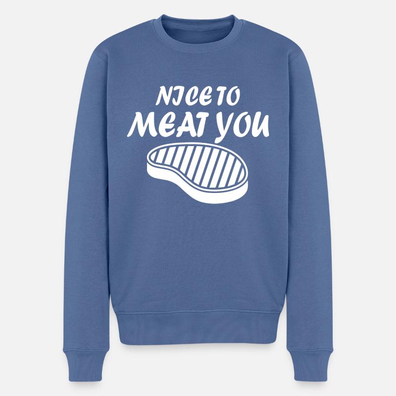 Fun Fun Drôle - Pull Premium bio Homme - bleu pigeon