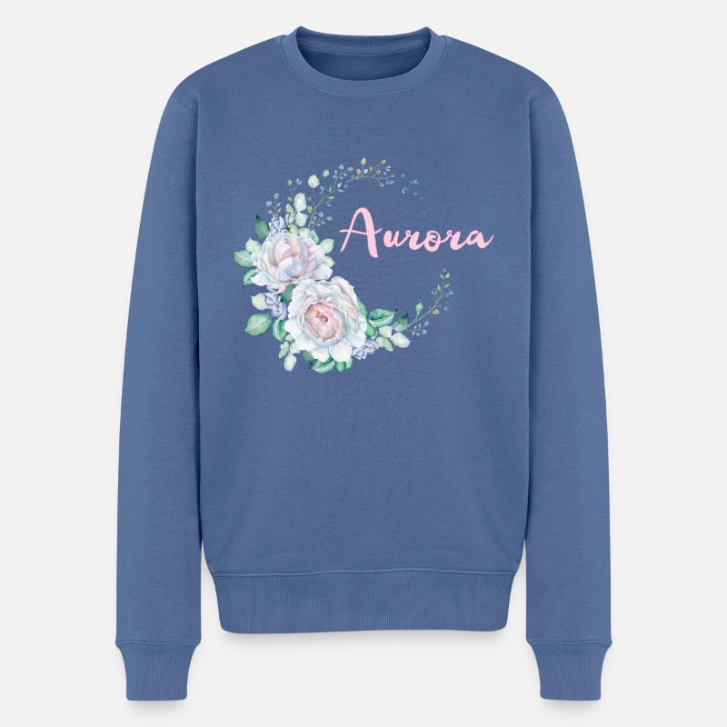 Pour Aurora - Pull Premium bio Homme - bleu pigeon