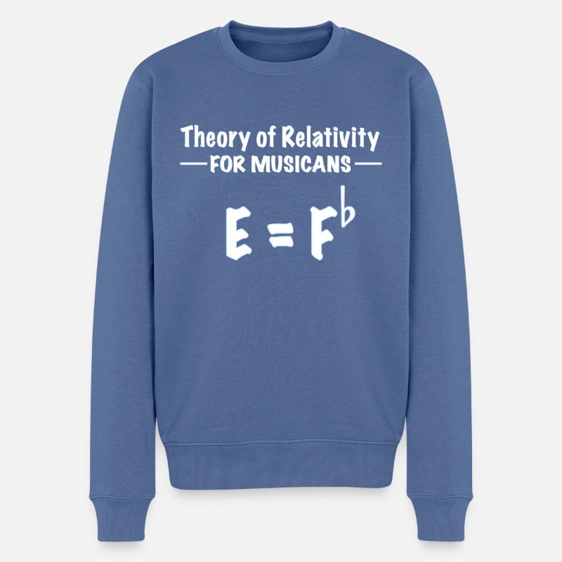 Theory of Relativity for Musicans - Männer Premium Bio Pullover - Taubenblau