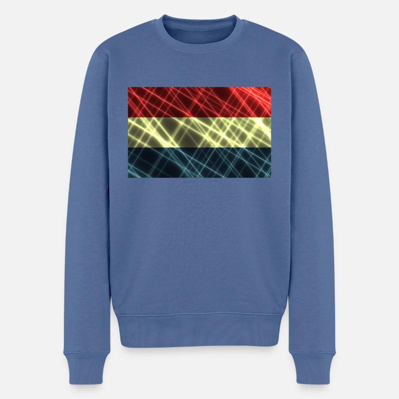 Niederlande - Männer Premium Bio Pullover - Taubenblau
