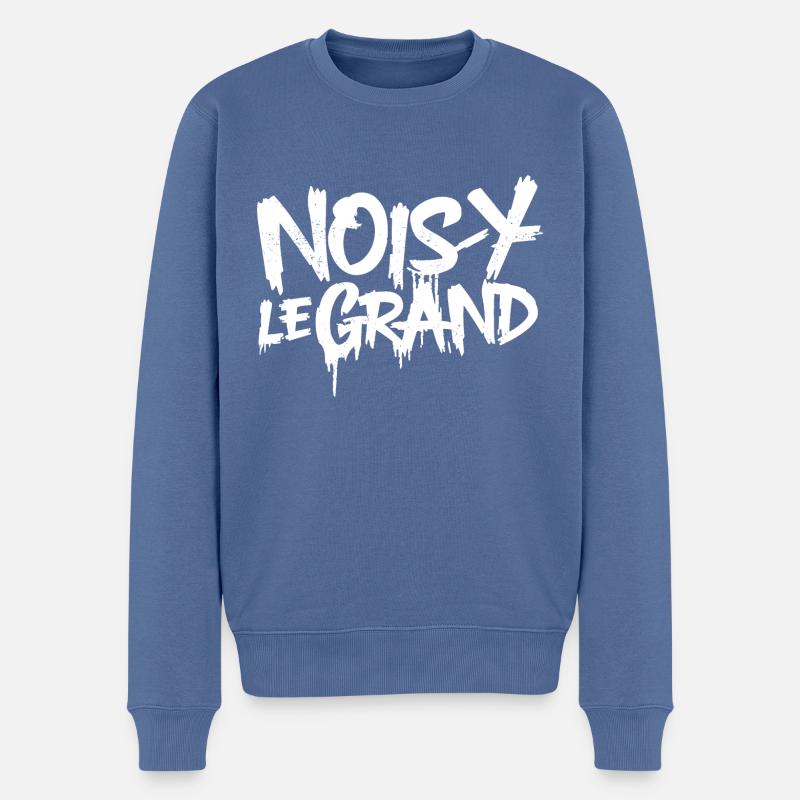 Noisy-le-Grand - Pull Premium bio Homme - bleu pigeon