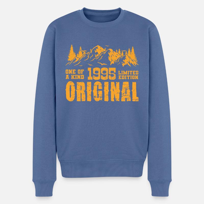 Cadeau d’anniversaire 1995 - 1995 - Pull Premium bio Homme - bleu pigeon