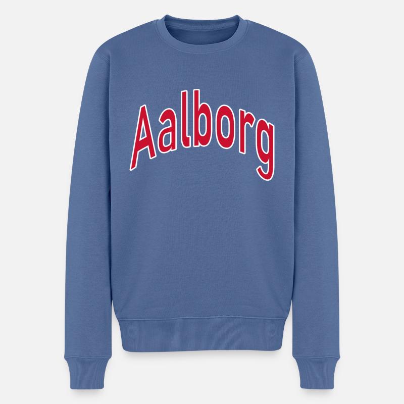 Aalborg - Pull Premium bio Homme - bleu pigeon