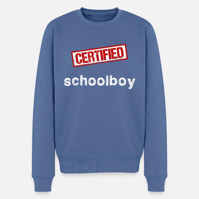 Élève - Pull Premium bio Homme - bleu pigeon