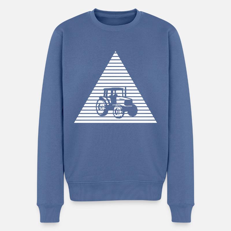 Traktor - Männer Premium Bio Pullover - Taubenblau
