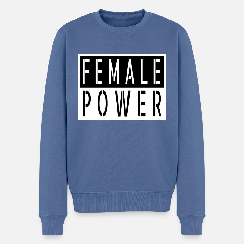 all people blackhistory cool black obama - Männer Premium Bio Pullover - Taubenblau