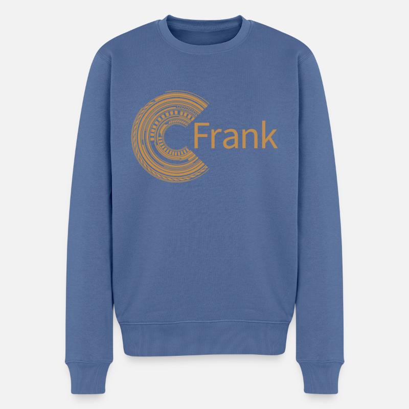 Für Frank - Männer Premium Bio Pullover - Taubenblau