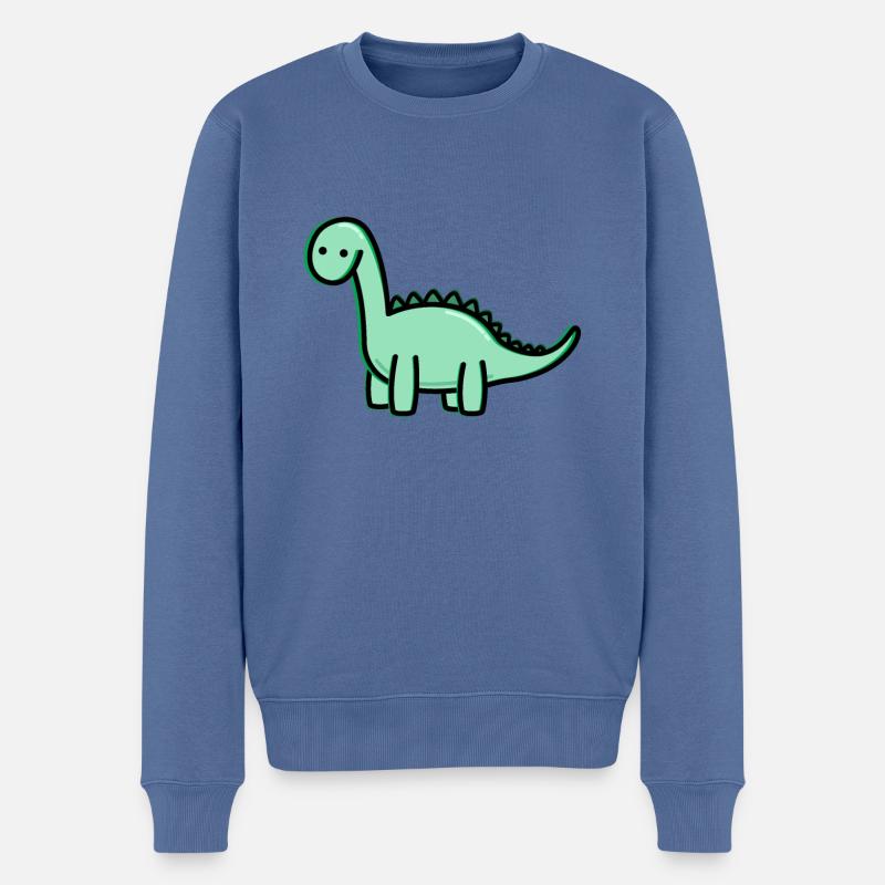 Dino mignon - Pull Premium bio Homme - bleu pigeon