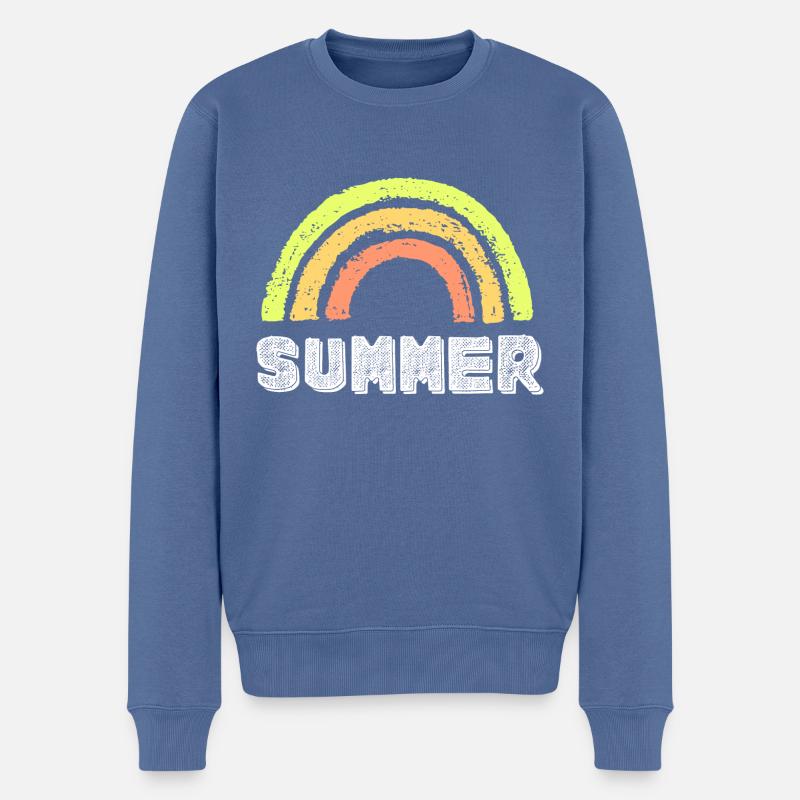 summer - Pull Premium bio Homme - bleu pigeon
