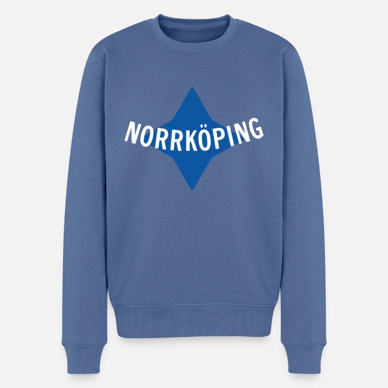 Norrköping - Pull Premium bio Homme - bleu pigeon