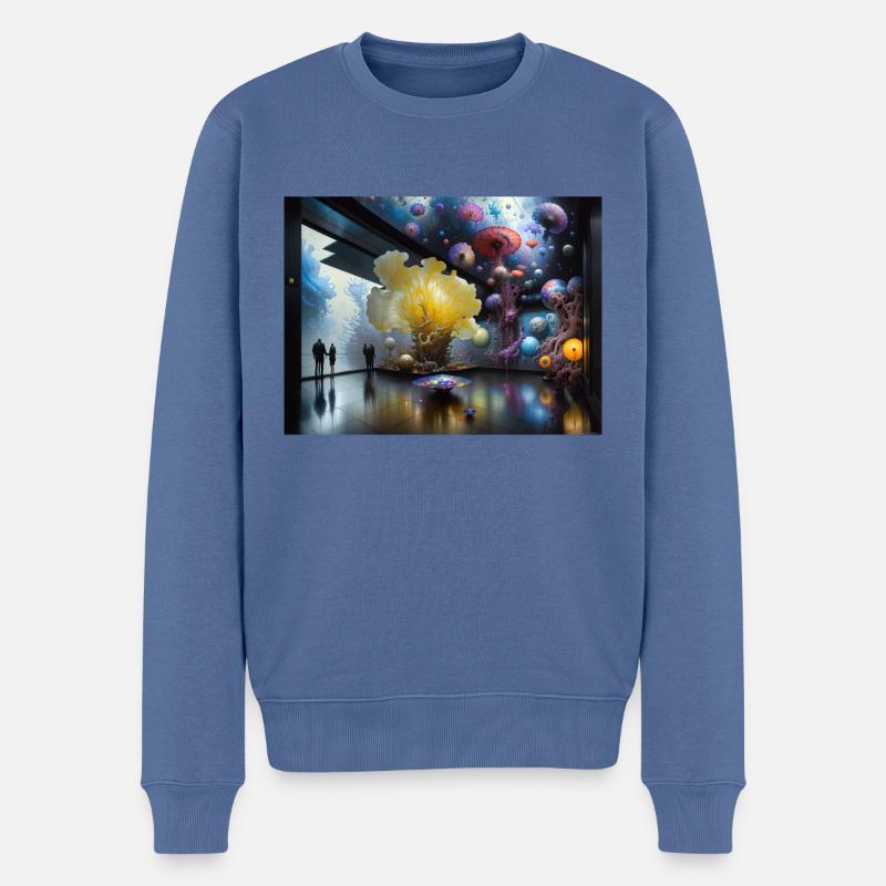 Reise von Actarus #12 - Männer Premium Bio Pullover - Taubenblau