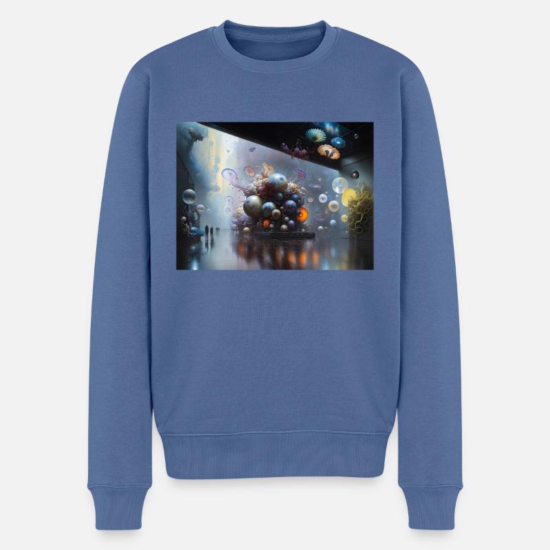 Reise von Actarus #22 - Männer Premium Bio Pullover - Taubenblau