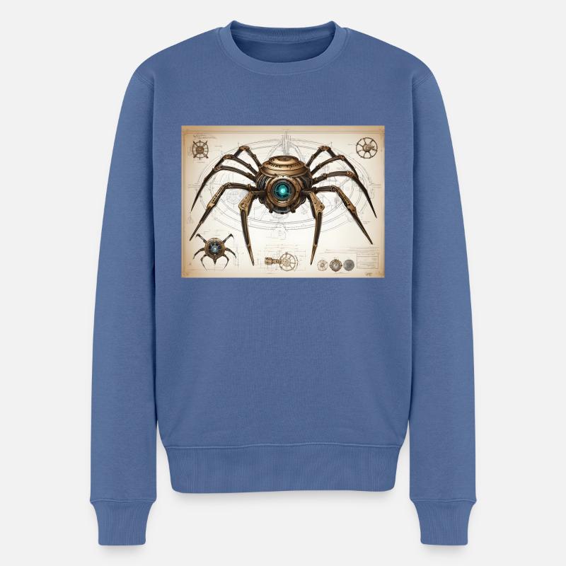Mechanical Spider 2 FINAL - Pull Premium bio Homme - bleu pigeon