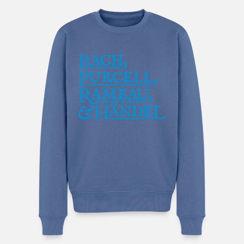 Die „Fab Four“ der „Alten Musik“ - Männer Premium Bio Pullover - Taubenblau