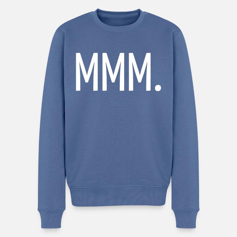 MMM. - Pull Premium bio Homme - bleu pigeon