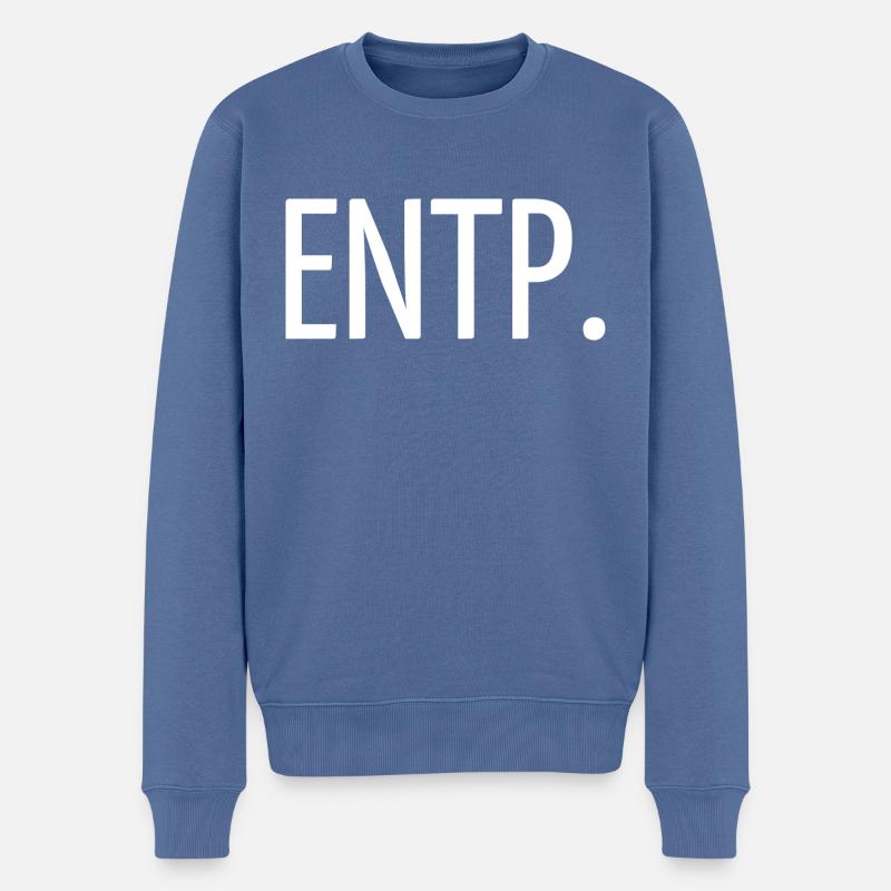 ENTP. - Männer Premium Bio Pullover - Taubenblau
