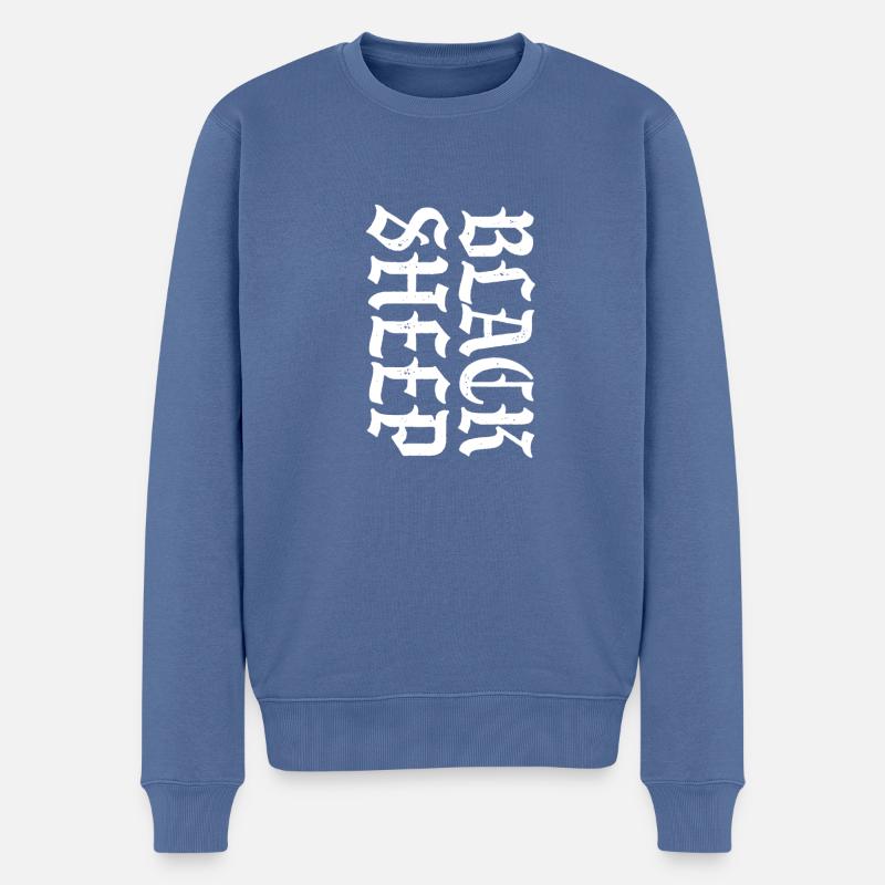 Black Sheep - Männer Premium Bio Pullover - Taubenblau