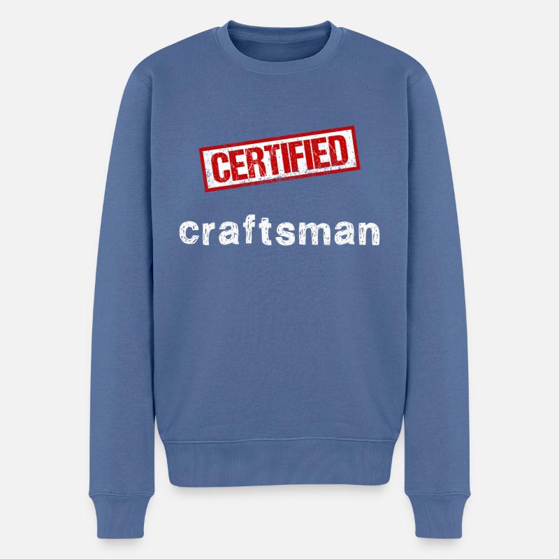 Artisan - Pull Premium bio Homme - bleu pigeon