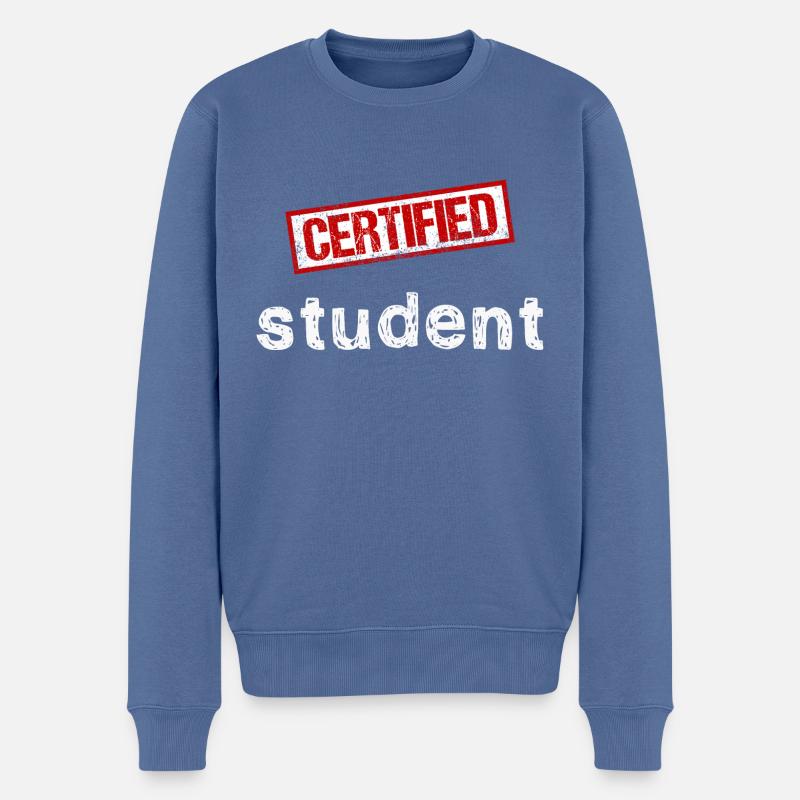 Étudiant - Pull Premium bio Homme - bleu pigeon