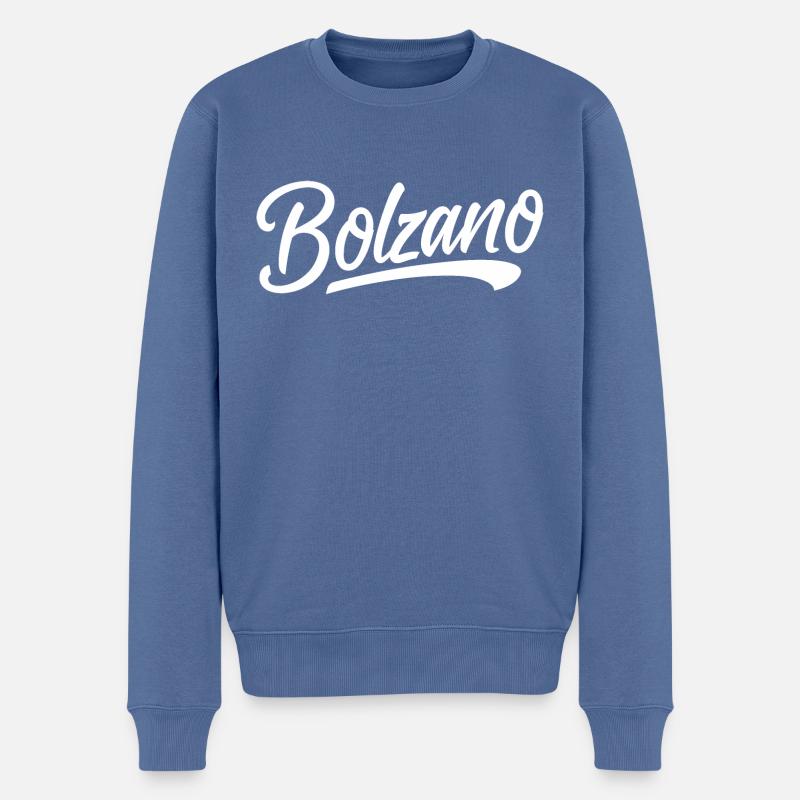 Bolzano - Pull Premium bio Homme - bleu pigeon