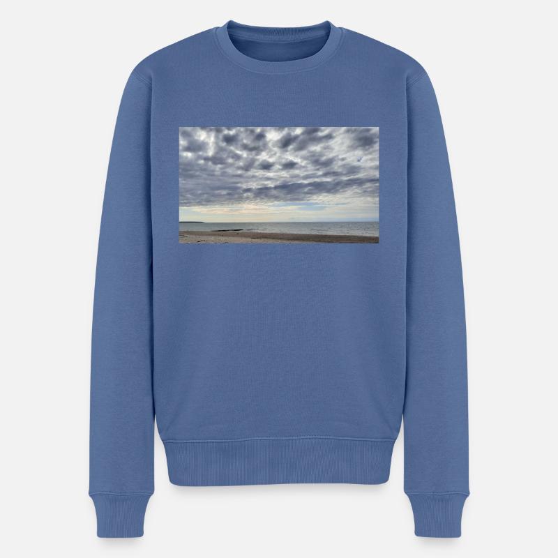 Nuage - Pull Premium bio Homme - bleu pigeon