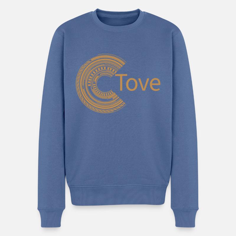Für Tove - Männer Premium Bio Pullover - Taubenblau