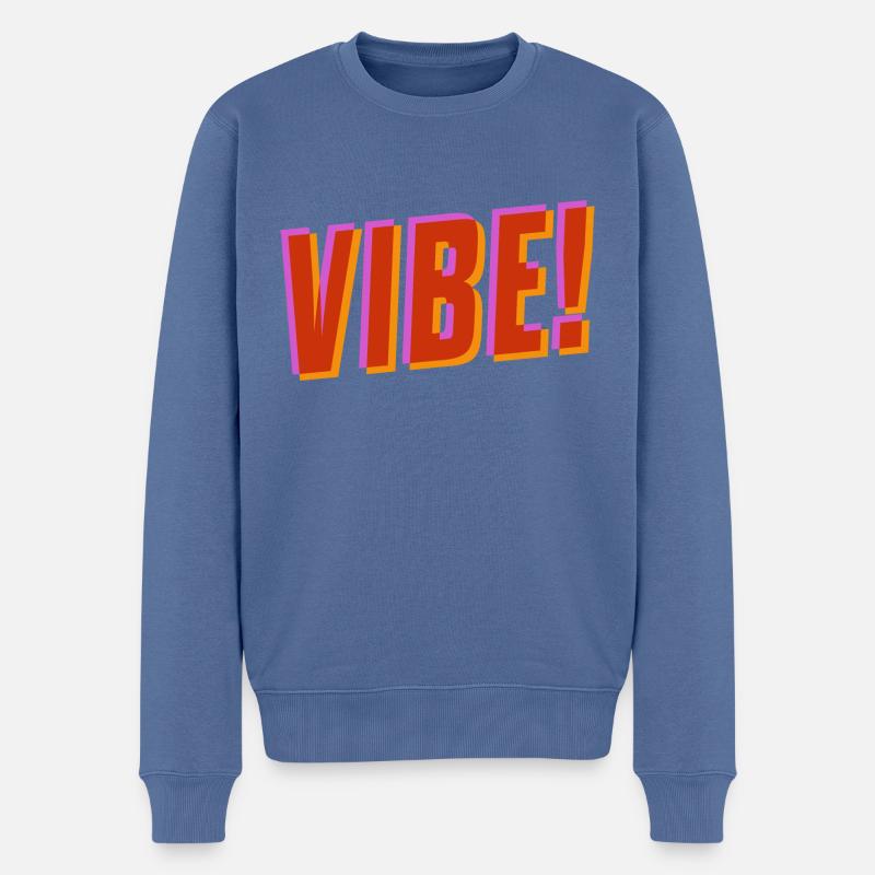 Stimmung! - Männer Premium Bio Pullover - Taubenblau