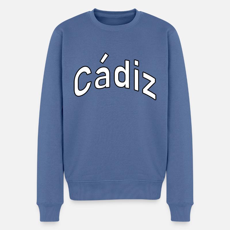 Cadix - Pull Premium bio Homme - bleu pigeon