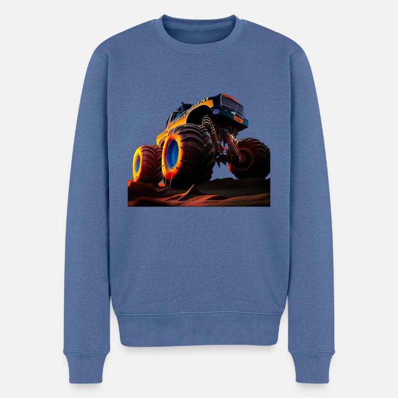 Championnat de course d’accélération - Pull Premium bio Homme - bleu pigeon