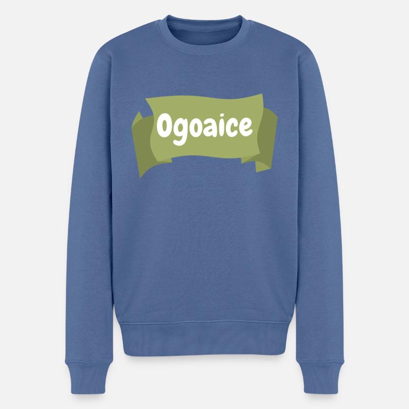 Ogoaice - Männer Premium Bio Pullover - Taubenblau