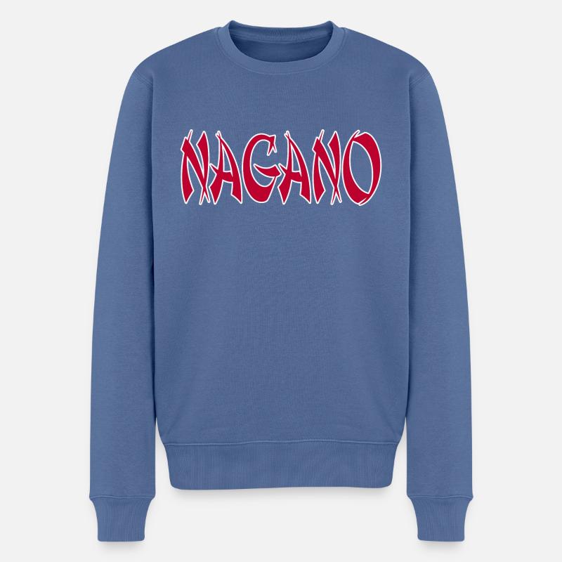 Nagano - Pull Premium bio Homme - bleu pigeon