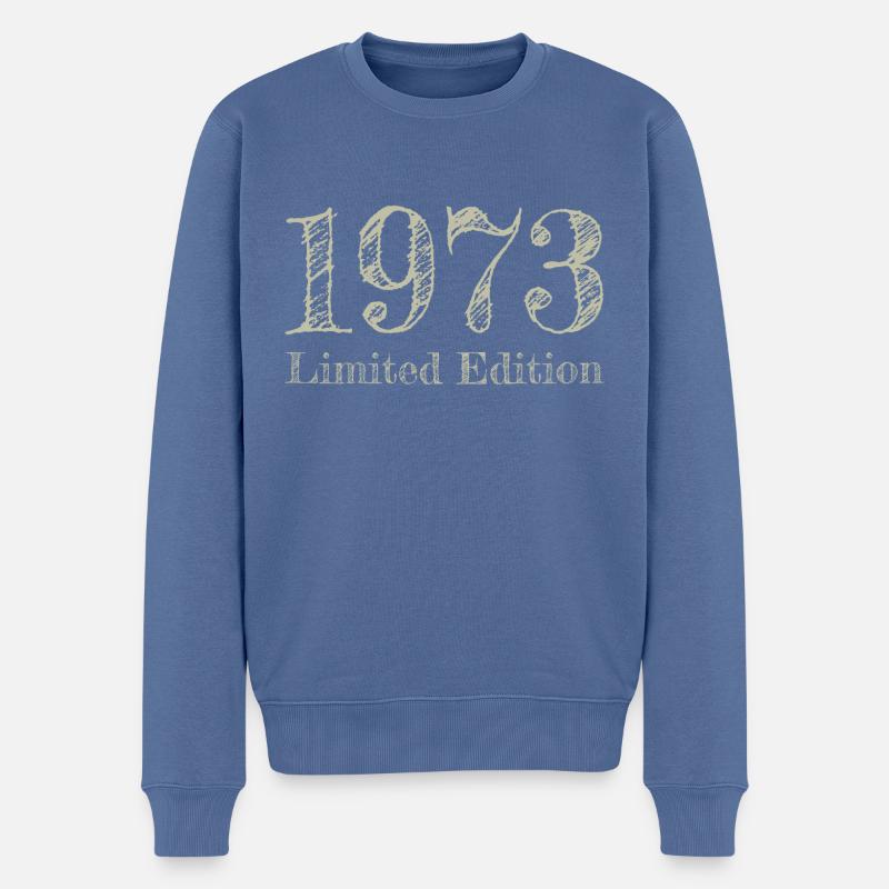 1973 - Pull Premium bio Homme - bleu pigeon