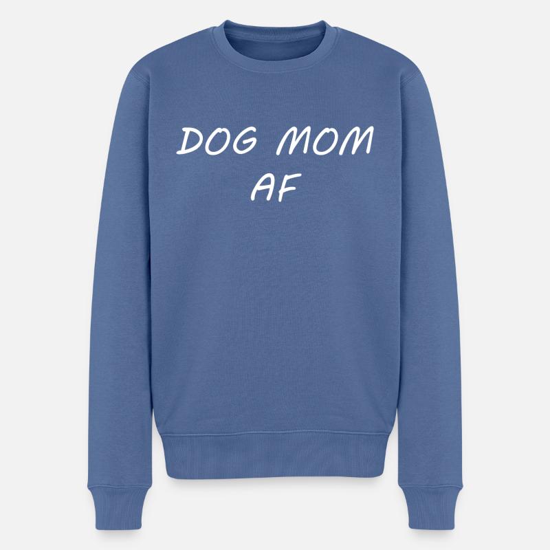 Chien - Pull Premium bio Homme - bleu pigeon
