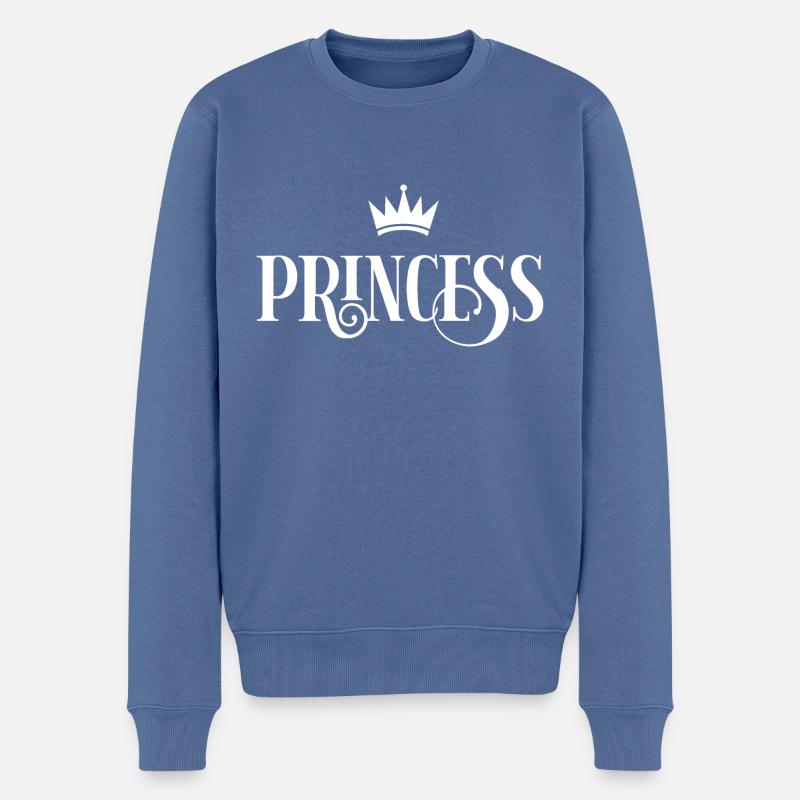 Princesse blanche - Princesse - Pull Premium bio Homme - bleu pigeon