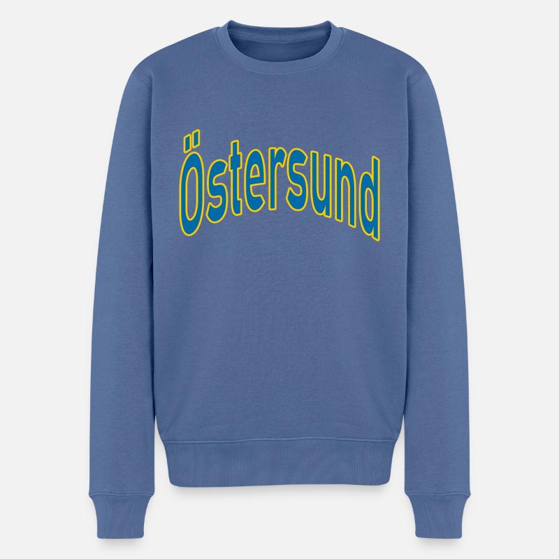 Östersund - Männer Premium Bio Pullover - Taubenblau