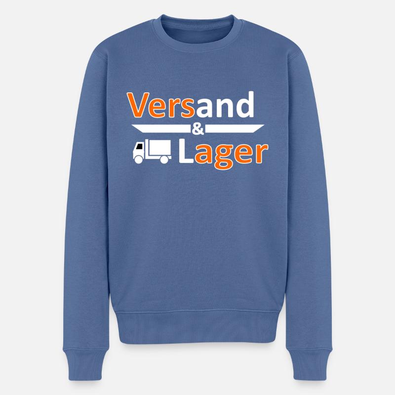 Versand und Lager - Versager-Arbeit Humor Vers.3 - Männer Premium Bio Pullover - Taubenblau