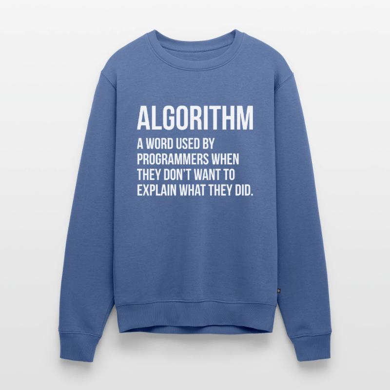 Algorithm Programming Informatic Geschenk Männer Premium Bio Pullover