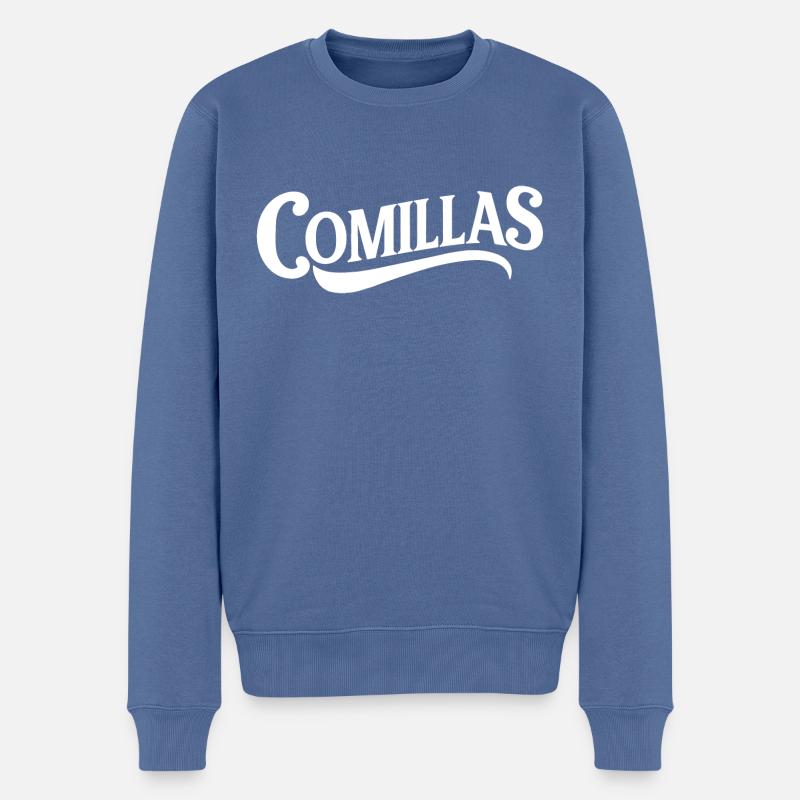 Comillas - Pull Premium bio Homme - bleu pigeon