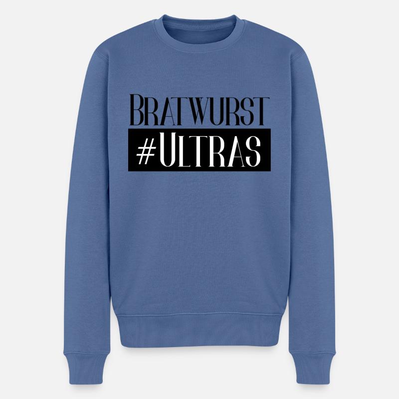 bratwurst ultras - Männer Premium Bio Pullover - Taubenblau