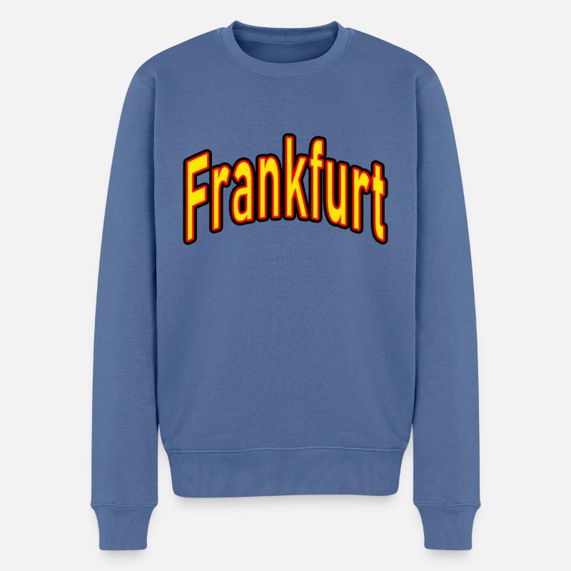Francfort - Pull Premium bio Homme - bleu pigeon